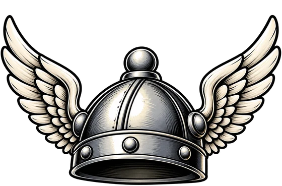 Okrídlená galská helma